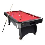 North gardone table de billard noir / rouge 8ft