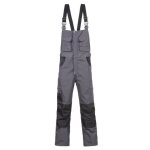 North ways salopette de travail stampe - mixte - gris / noir