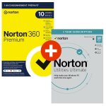 Norton 360 premium + utilities - norton - protection 10 appareils - vpn illimit - sauvegarde cloud 75 ...