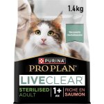 Nourriture pour chat - twinbird - purina pro plan liveclear croquettes chat strilis saumon rduit allergnes ...