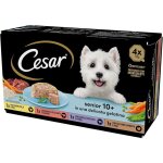 Nourriture pour chien senior - cesar - 10 + - s�lection assortie - 3600 g - recettes d�licieuses