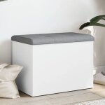 Nouveau banc de rangement - tabouret coffre de rangement blanc 62x42x45 cm bois dingnierie deco ft4664119 ...