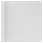 Nouveau brise vue anti - uv - bmd - cran de balcon blanc 90x500 cm pehd deco - v5923082