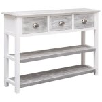Nouveau console de cuisine - bmd - meuble de rangement buffet gris antique 108x30x76 cm - bois de paulownia ...
