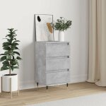 Nouveau console de cuisine - bmd - meuble de rangement buffet gris b�ton 40x35x70 cm - bois ding�nierie ...