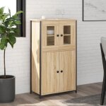 Nouveau console de cuisine - bmd - meuble de rangement buffet haut ch�ne sonoma 62x32x1065 cm - bois ...