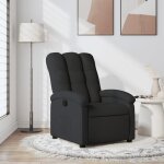 Nouveau loungesessel relax style contemporain - bmd - fauteuil inclinable - noir tissu belle - vente ...