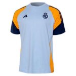 Maillot dentraînement - adidas - real madrid 2024 / 2025 - bleu - manches courtes - respirant Maillot dentraînement - adidas - real madrid 2024 / 2025 - bleu - manches courtes - respirant