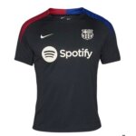 Maillot dentraînement - nike - fc barcelone 2024 / 2025 - noir - manches courtes - respirant Maillot dentraînement - nike - fc barcelone 2024 / 2025 - noir - manches courtes - respirant