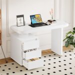 Nouveaux mat�riaux �cologiques bureau moderne 117�50�74 cm? blanc enti�rement laqu� forme de nuage 3 ...
