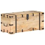 Nouveau meuble �tag�re � dossiers - bmd - coffre 90x40x40 cm bois solide de manguier belle - vente flash222716 ...