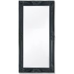 Nouveau miroir pour salon chambre ou dressing - bmd - miroir mural style baroque 100x50 cm noir deco ...