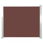 Nouveau paravent store brise vue anti - uv - bmd - auvent latral rtractable 120 x 300 cm marron deco ...