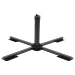 Nouveau porte - parasol - bmd - socle / pied / base de parasol pliable pour m�t �38 / 48 mm noir brillant ...
