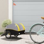 Nouveau remorque de v�lo - bmd - max 40kg - noir et jaune 30 kg fer belle - vente flash5355965
