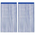 Nouveau rideaux de salon / chambre - rideau en fils 2 pcs - bmd - 140 x 250 cm bleu deco - v5037837