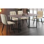Nouveau premium sense dining group (set de 5) table � manger avec 4 chaises table � manger de cuisine ...