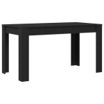 Nouveau table de salle à manger - sweety - en chêne noir 140x745x76 cm - contemporain - en bois dingénierie ... Nouveau table de salle à manger - sweety - en chêne noir 140x745x76 cm - contemporain - en bois dingénierie ...
