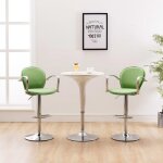 Nouveau tabourets de bar avec accoudoir lot de 2 vert similicuir?chaise haute durable49 x 53 x 1085 cm ...