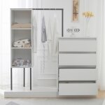 Nouvelle armoire � tiroirs premium sense set darmoire armoire blanche buffet cintre dimensions: b140 ...