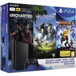 Nouvelle ps4 slim 1to + horizon zero dawn + uncharted : the lost legacy + ratchet & clank + qui es - ...