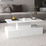 Nouvelle table basse premium sense table avec tiroirs laque haute brillance table dappoint avec deux ...
