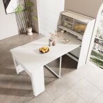 Nouvelle table  manger extensible paissie design moderne l52 132. 5 * b80 * h76cm table extensible ...