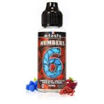 Numbers par e. tasty 100ml numbers 6: framboise bleue coulis de fruits rouges et baie de goji Numbers par e. tasty 100ml numbers 6: framboise bleue coulis de fruits rouges et baie de goji
