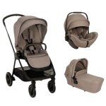 Nuna - poussette trio triv next + sige auto arra flex + nacelle lytl cedar