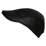 - nyls cration - beret casquette cuir noir suedine tendance ajustable kylro - noir