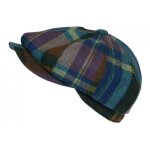 - nyls création - beret casquette gavroche bleue et verte en laine charly - bleu - nyls création - beret casquette gavroche bleue et verte en laine charly - bleu