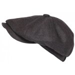 - nyls cration - beret casquette gavroche grise argent feutre tradition anster - gris