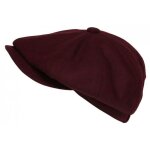 - nyls cr�ation - beret casquette gavroche rouge bordeaux feutre tradition anster - rouge