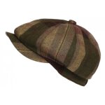 - nyls cration - beret casquette gavroche verte et rouge en laine charly - vert