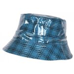 - nyls cr�ation - bob chapeau de pluie bleu � carreaux fantaisie skothy - bleu
