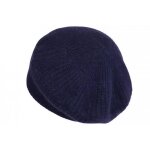 - nyls cration - bonnet bret angora bleu marine en laine douce et tendance angela - bleu