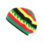- nyls cr�ation - bonnet beret rasta vert jaune rouge bobmar - vert