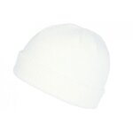 - nyls cr�ation - bonnet docker blanc en laine mode marin miki hiver tytouan - blanc