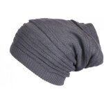 - nyls cration - bonnet tube gris rasta long en laine douce jaica - gris