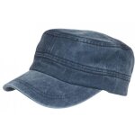 - nyls cr�ation - casquette armee bleu marine coton delave retro militaire fybil - marine