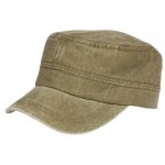 - nyls cr�ation - casquette armee verte coton delave vintage militaire fybil - vert