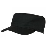 - nyls cration - casquette cubaine militaire noire en coton kostra - noir