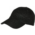 - nyls cr�ation - casquette femme paillet�e avec sequins noire elegante erlia - noir