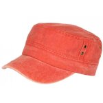 - nyls cr�ation - casquette militaire orange vintage en coton tendance havana - orange
