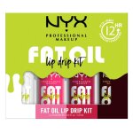 Nyx professional makeup fat oil lip drip kit lip gloss x4 12h dhydratation fini non collant