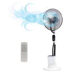 Ofresh ventilateur brumisateur sur pied - silencieux - rafraichit efficacement le pi�ce - silencieux