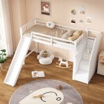 O. ye. it mezzanine 90 x 200 ccm avec garde - corps lit enfant avec toboggan chelle de rangement lit ...
