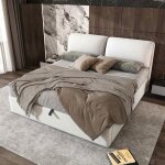 O. ye lit coffre 180x200 avec sommier lit double avec 3 tiroirs de rangement king size cadre de lit capitonn� ...