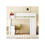 O. ye lit enfant 90x200 cm lit mezzanine 1 place 1 personne lit surlev multifonctionnel avec armoire ... O. ye lit enfant 90x200 cm lit mezzanine 1 place 1 personne lit surlev multifonctionnel avec armoire ...