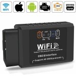 Scanner de code de dfaut - pzcc - obd2 - wifi - multimarque - noir